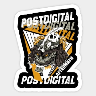 Post Digital Aftermath human Sticker